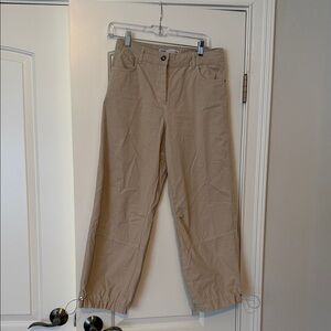 Zara Tan Cargo Jogger Pants